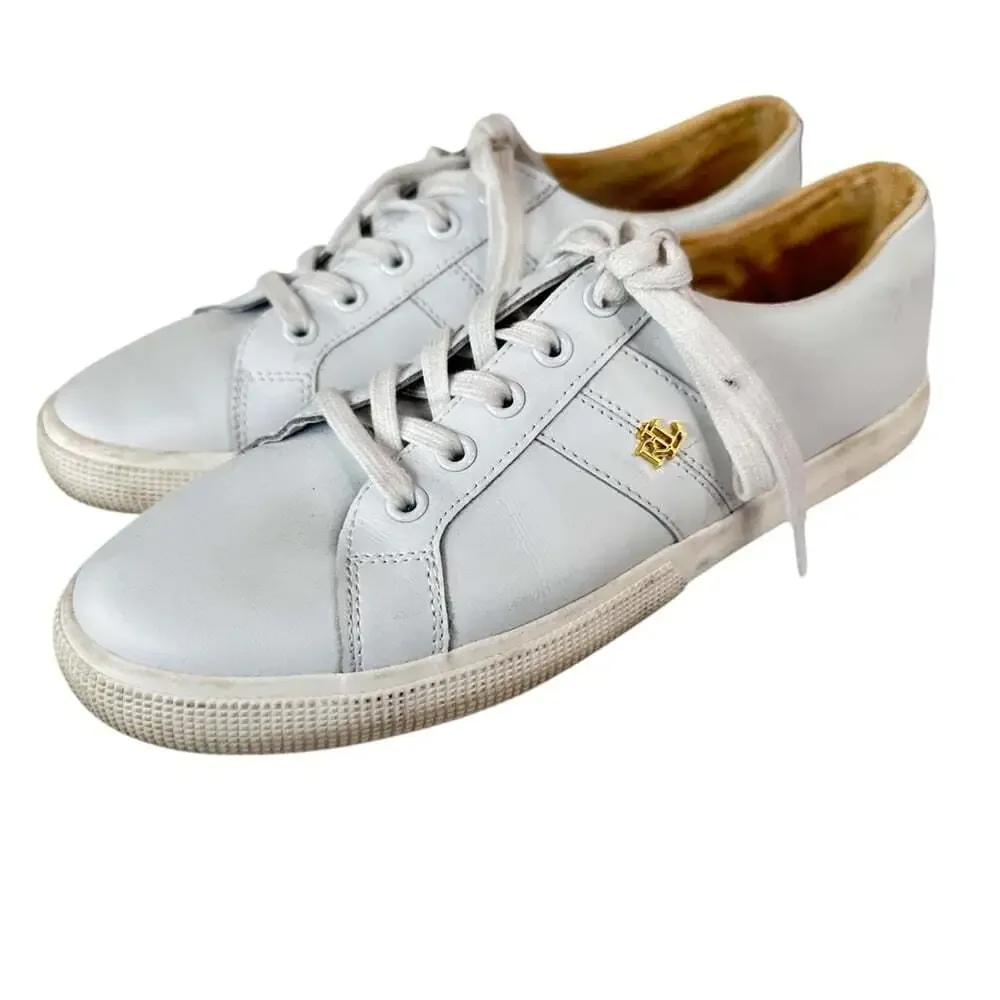 Lauren Ralph Lauren Janson II Sneakers Size 9.5 White Casualcore Streetwear